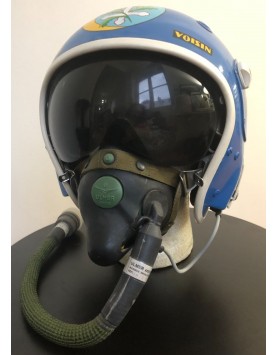 Casque de pilote de chasse Gueneau 316 de l'ecadron 2/5 Ile de France