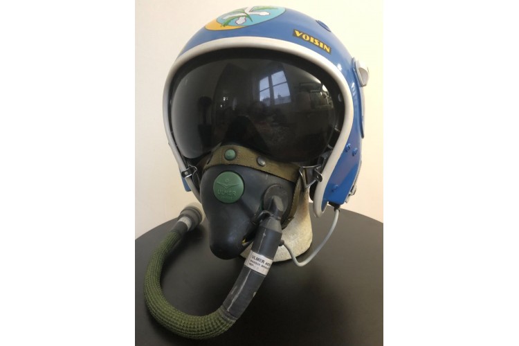 Casque de pilote de chasse Gueneau 316 de l'ecadron 2/5 Ile de France