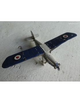 Avion grand format . Tole .MECCANO CONSTRUCTEURS D'AVION . GRAND MONOPLAN
