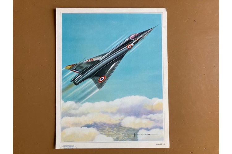 Poster affiche prototype Mirage III 001 Jean Massé