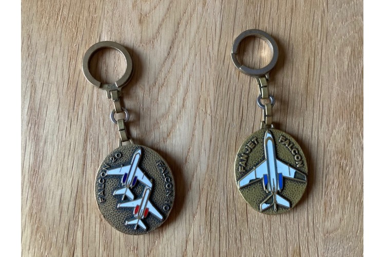 Portes-clefs Dassault Aviation Fanjet Falcon 10, 20 et 50