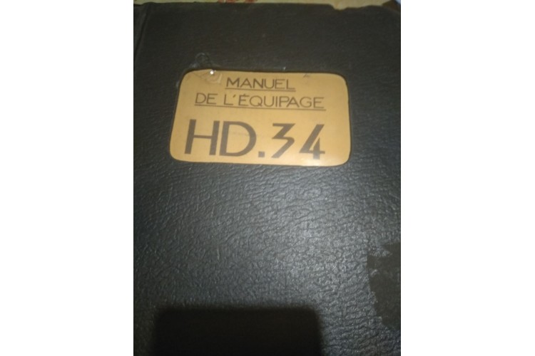 manuel de l' équipage Hurel Dubois HD 34